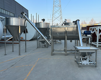 Mélangeur à ruban horizontal automatique en acier inoxydable industriel 3000L 1000L 2000L, machine à mélanger les poudres, moteur AC, pour l'alimentation et les produits chimiques