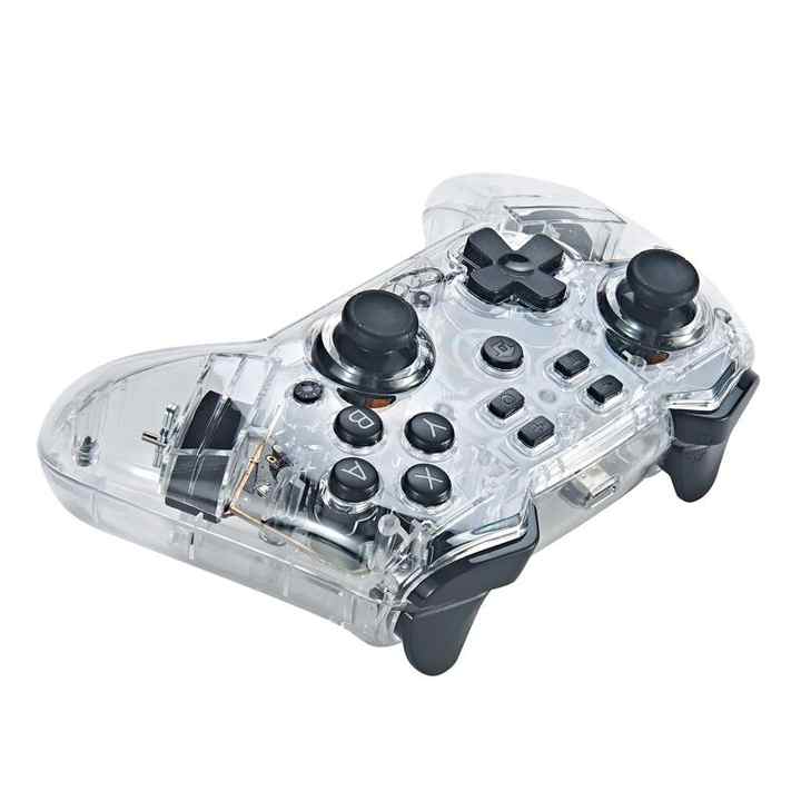 T23 Max Switch Transparent Game Controller With RGB Magic Light Wireless PC Gamepad for Nintendo Switch Pro NFC Gaming Joystick
