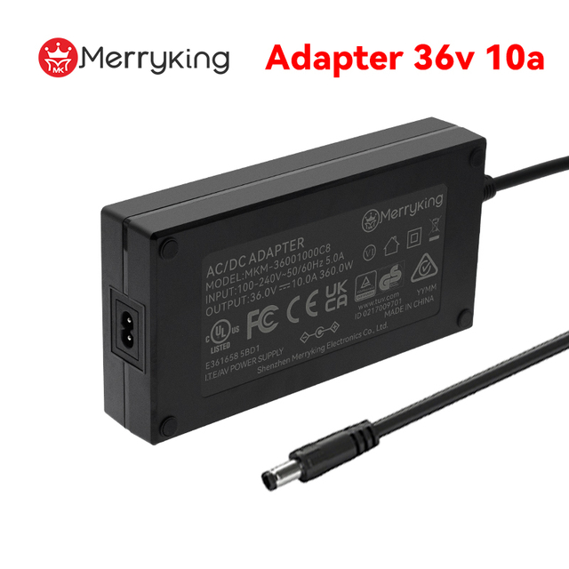 Merryking Stable Output Power Adapter 36v 10a 360w for CCTV DVR/NVR