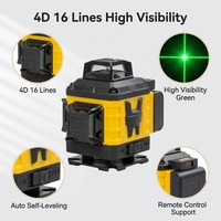 Niveau laser vert 16 lignes auto-nivelant 360° °   Niveau laser horizontal et vertical de qualité industrielle pour travaux de cloison sèche et rénovation de la maison