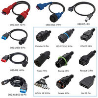 Câble de connexion OBD OBDII 12 broches mâle 16 broches femelle Câble adaptateur de diagnostic de voiture pour véhicules GM Machines automobiles électroniques