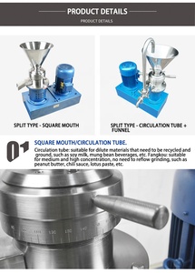 Molinos coloidales automáticos de acero inoxidable Charlotte para aderezos para ensaladas molino coloidal/picadora para productos fibrosos caña de azúcar - Product Image 2