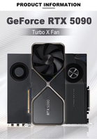 Nouvelle Carte Graphique Professionnelle Haut de Gamme 2025 pour PC Gaming et IA, RTX 5090 PCIe 5.0, 32 Go GDDR7, Rendu 8K, Idéale pour Ordinateurs Portables et PC Professionnels