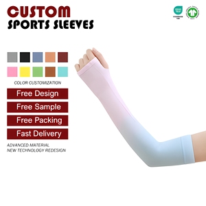 Customize Cycling Sports Fashionable <strong>Sleeve</strong> Outdoor Ice Fabric Extended Cycling Arm Sunscreen Ice <strong>Sleeve</strong> - Product Image 1