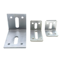 Accessoires d'angle en acier galvanisé à chaud pour mur-rideau, support triangulaire à 90 degrés, taille personnalisée, marque HDF