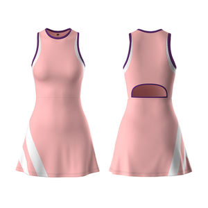 Personalizado Mujeres Color sólido Atlético Transpirable Secado rápido Tenis Jersey Pickleball Vestido Faldas Skorts - Product Image 4