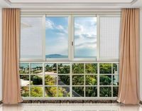 Sécurité à la maison ouragan résistant aux chocs double vitrage fenêtres UPVC plastique cadre verre PVC fenêtre coulissante