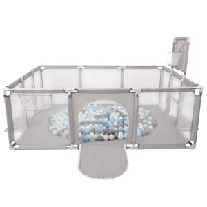 Kids Safety Playpen Baby Play Fence <strong>Children</strong> <strong>Playground</strong> With Basketball Hoop and Soccer - Product Image 4