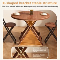 Table à manger pliable, mobilier de salle à manger, mobilier portable pour petit appartement, ensemble de chaises, design moderne et minimaliste