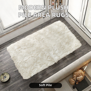 Modern Home Decorative Polyester Area Plush Pile Rugs Machine Made Wholesale Household - Product Image 3
