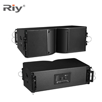RIY-210 Haut-parleur de scène professionnel d'extérieur, double 10 pouces, Line Array, aimant néodyme, 8/4 Ohm, système audio actif/passif en métal