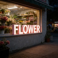 Letrero LED 3D con Logotipo Personalizado, Letrero Luminoso para Tienda, Letras de Canal con Retroiluminación Acrílica, Letreros Comerciales para Decoración de Tiendas en Exteriores