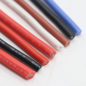 3239 6KV mềm <span class=keywords><strong>Silicone</strong></span> dây đồng đóng hộp 22 20 18 16 14 AWG <span class=keywords><strong>Silicone</strong></span> cao su dây cáp điện áp cao <span class=keywords><strong>Silicone</strong></span> dây - Product Image 5