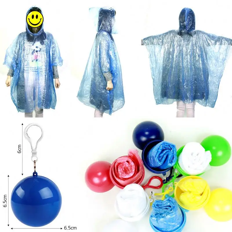 Portátil de alta calidad con impermeable desechable Poncho Ball Iswint Llavero