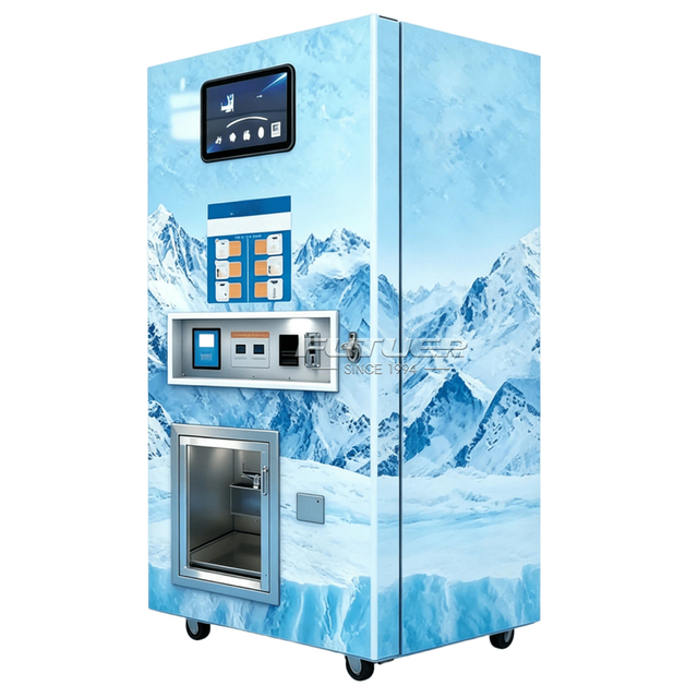 Fully Automatic Bagged Ice Maker, Reverse Osmosis Water Ice Vending Machine,ice Vending Machine with Auto Bagging