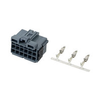 Boîtier de connecteur gris à trois rangées 18 broches compatible avec la pièce 1 967624-1, fiche de faisceau de câbles sécurisée pour usage automobile et industriel