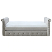 Schlafzimmer möbel Set Luxus Kingsize-Bett Klassisches Tages bett mit Trundle King Size Eichenholz Bett rahmen mit Lagerung
