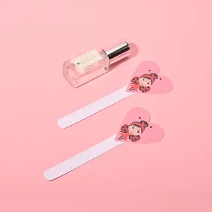 定制独特的粉色心形持久香水吸墨纸供应商试纸香水测试条