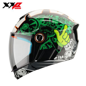 หมวกกันน็อคเด็กแบบเปิดคางได้ รุ่นใหม่ วัสดุ ABS ตัวล็อคแบบปลดเร็ว ขนาด XXL XXP CRACKER VICTOR ลายกราฟิก สำหรับทุกฤดู - Product Image 1