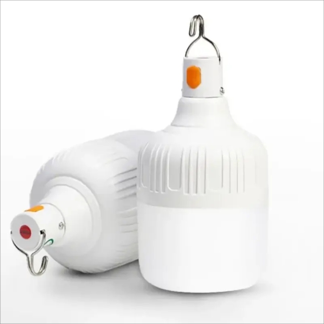Factory-price 30W 60W 80W USB Pluggable 18650 Battery Powered LED Emergency Lighting Bulbs with USB Cable