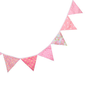 Розовый День Святого Валентина хлопковый баннер с принтом натянутого флага домашний декор Вымпел на открытом воздухе Свадебная вечеринка Детский сад овсянка - Product Image 3