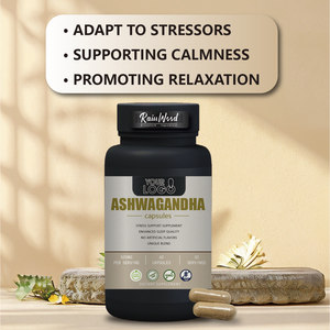 KSM-66 <span class=keywords><strong>Ashwagandha</strong></span> <span class=keywords><strong>Powder</strong></span> 60ชิ้นต่อขวดแคปซูล <span class=keywords><strong>Ashwagandha</strong></span> - Product Image 3