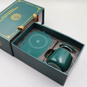2024 Electric Smart Handmade Fashionable Ceramic Mug Warmer 55 Thermostat USB Heated Personalized Gift Box Set - Product Image 2