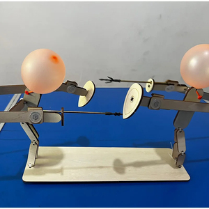 Jeu de combat de robots en bois et de figurines en bambou pour deux joueurs, idéal pour les réunions de famille et les fêtes, cadeau pour enfants - Product Image 6