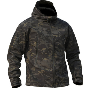 Men's Outdoor 3-in-1 Thermal <b>Jacket</b> Waterproof <b>Fleece</b>-<b>lined</b> Softshell Multi-pocket For Hiking Camping Autumn Winter - Product Image 5