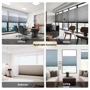 Cortinas modernas <span class=keywords><strong>de</strong></span> órgano con patrón Horizontal para oficina y Hotel, parasol <span class=keywords><strong>de</strong></span> día y noche, persianas eléctricas inteligentes tiradas a mano para persianas - Product Image 4