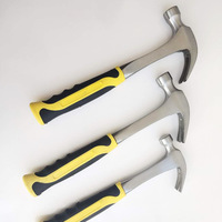 Outil à main frappant professionnel 8OZ/16OZ/20OZ Type américain poignée TPR marteau à griffes en acier au carbone