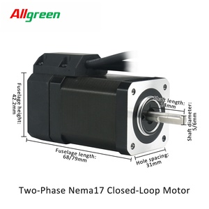ชุดควบคุมมอเตอร์สเต็ปเปอร์ Allgreen DC24V~50V 1.2A 1000PPR 0.48/0.72N.m 2 เฟส Nema17 DC พร้อมไดรเวอร์มอเตอร์สเต็ปเปอร์แบบวงปิด - Product Image 4
