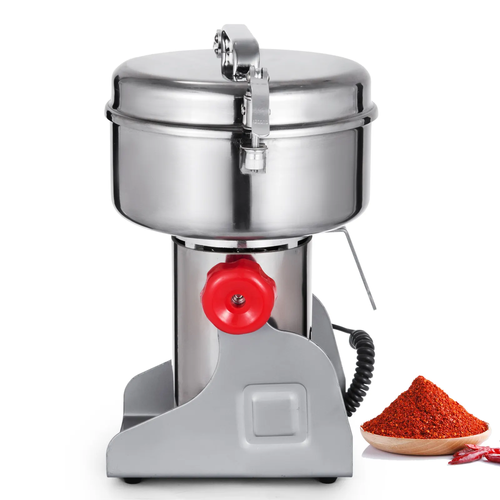 VEVOR Новинка 1000 г высокоскоростная электрическая зерновая мельница для трав, кофе, зерна, зерновая мельница для хлопьев, машина для нанесения покрытий мукой и порошком