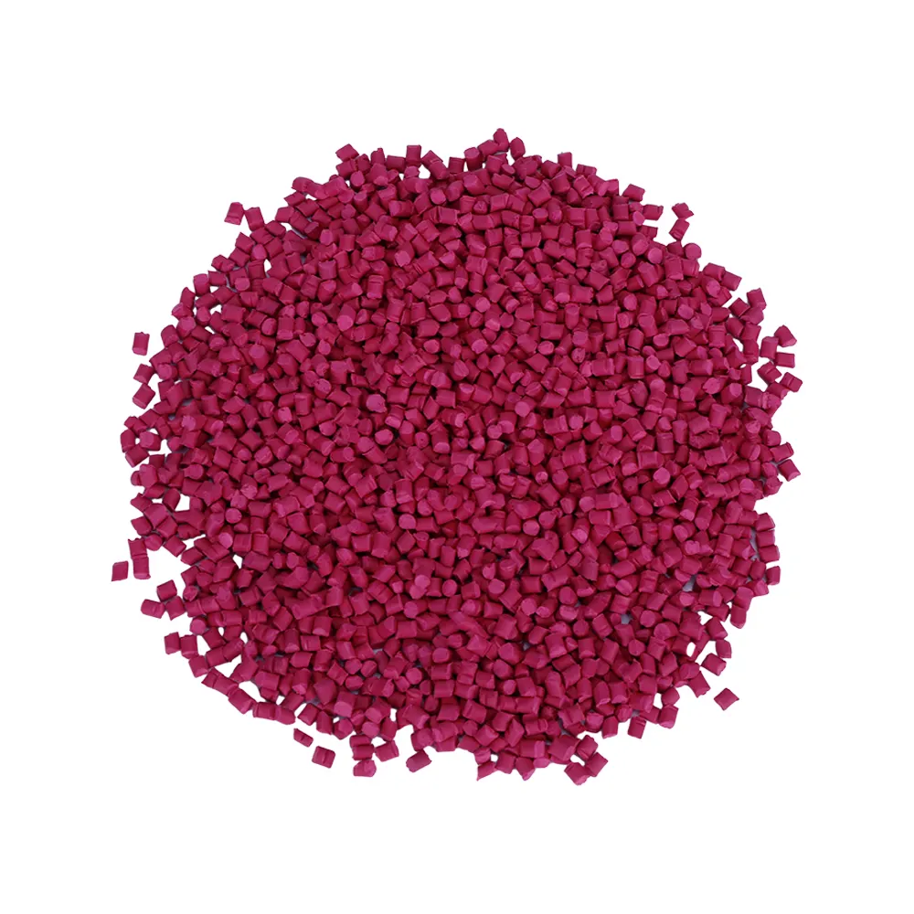 Masterbatch utilizzato per Spot Point House Ware colorato a basso prezzo rosso rosa Masterbatch granuli