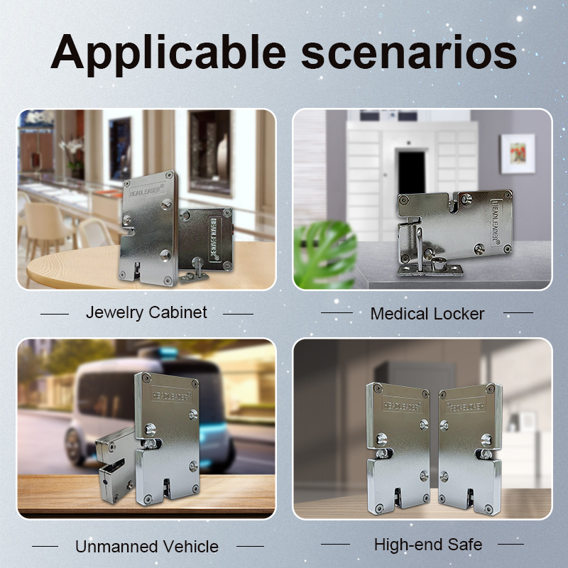 11mm Anti-pry Ultra-slim Smart Electric Door Lock Retaining HLD9912 Anti-theft Waterproof For Parcel Locker And Storage Cabinet · image 5