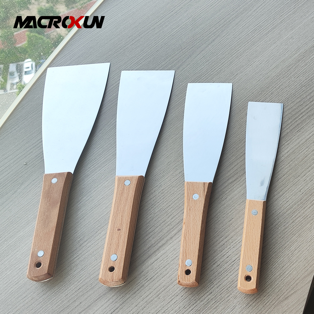 Stainless Steel Ink Knife New Wooden Handle for Offset Printers and Printing Industry