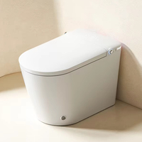 WC intelligent monobloc populaire avec bidet intégré, fonction aromatique, télécommande vocale, siphon P/S, équipement sanitaire domestique
