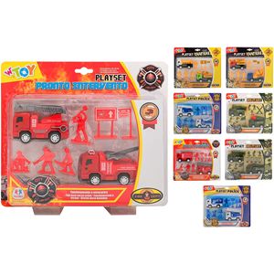 Ensemble de jeu avec 2 véhicules et accessoires assortis - Product Image 1