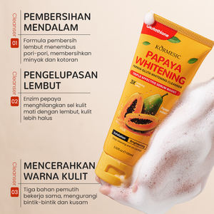 คอร์เมซิค ผลิตภัณฑ์ทำความสะอาดผิวหน้าสูตรอ่อนโยน ขจัดสิ่งสกปรกอย่างล้ำลึก ขนาด 100 มล. ได้รับการรับรองจาก Bpom ผลิตภัณฑ์ทำความสะอาดผิวหน้าสูตรไวท์เทนนิ่งด้วยสารสกัดจากมะละกอและกลูต้า - Product Image 3