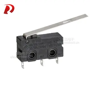 5A 125 250V AC SPDT Very Long Straight Hinge Lever Arm Switch Snap Action Button Type 3 Pins Mini Micro Limit Switch KW11-3Z04