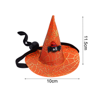 Promotionnel en gros petit chien chat fournitures Halloween citrouille SpiderWizard créatif fête décoration Costume mini chapeau de sorcière