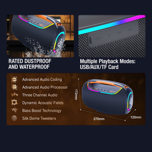 Système audio de cinéma maison intelligent étanche ZQS P200, portable, pour haut-parleur Bluetooth, pour utilisation en extérieur, fête, caisson de basses sans fil <span class=keywords><strong>sexy</strong></span> - Product Image 5