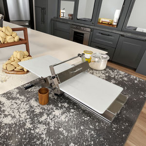 Laminoir à pâte électrique commercial opération facile laminoir à pâte feuilletée réversible rouleau à pâte pour boulangeries pâtisseries - Product Image 4