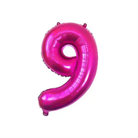 Ballon en aluminium Mylar rouge rose de 40 pouces, ballon à l'hélium pour la décoration d'anniversaire et les célébrations importantes