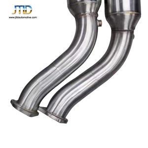JTLD ระบบไอเสียผู้ผลิต,ท่อระบายอากาศสำหรับ <span class=keywords><strong>Porsche</strong></span> <span class=keywords><strong>Cayenne</strong></span> <span class=keywords><strong>Gts</strong></span> V8 958 4.8L <span class=keywords><strong>2013</strong></span> Downpipe - Product Image 4