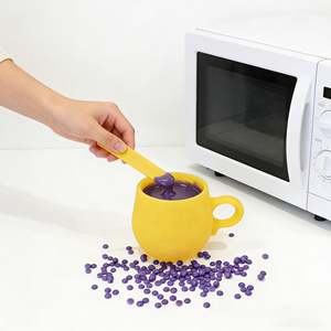 Taza de Silicona Personalizable para Derretir Cera, Apta para Microondas, Fácil de Limpiar, Taza de Silicona Antiadherente para Cera, Contenedor y Aplicador de Silicona - Product Image 5