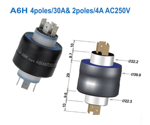Anillo Coletor de Mercurio Asiantool A2H A3H A4H A6H A8H, Conector Eléctrico Giratorio, Anillo Coletor Conductivo - Product Image 4
