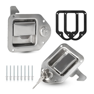 Stainless Steel Toolbox Latch G Type Lock With Keys And Rivets For Tool <b>Boxes</b> - Product Image 5