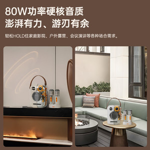 Sound Divoom <b>Bluetooth</b> Karaoke Speaker With Wireless <b>Microphone</b> High Fidelity Sound Home KTV Singing Gadget Oriental Linglong - Product Image 5