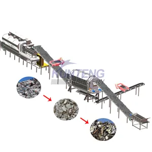 Linea di smistamento dei rifiuti da costruzione 50t/day macchina per lo smistamento dei rifiuti della decorazione dell'impianto di riciclaggio dei rifiuti
